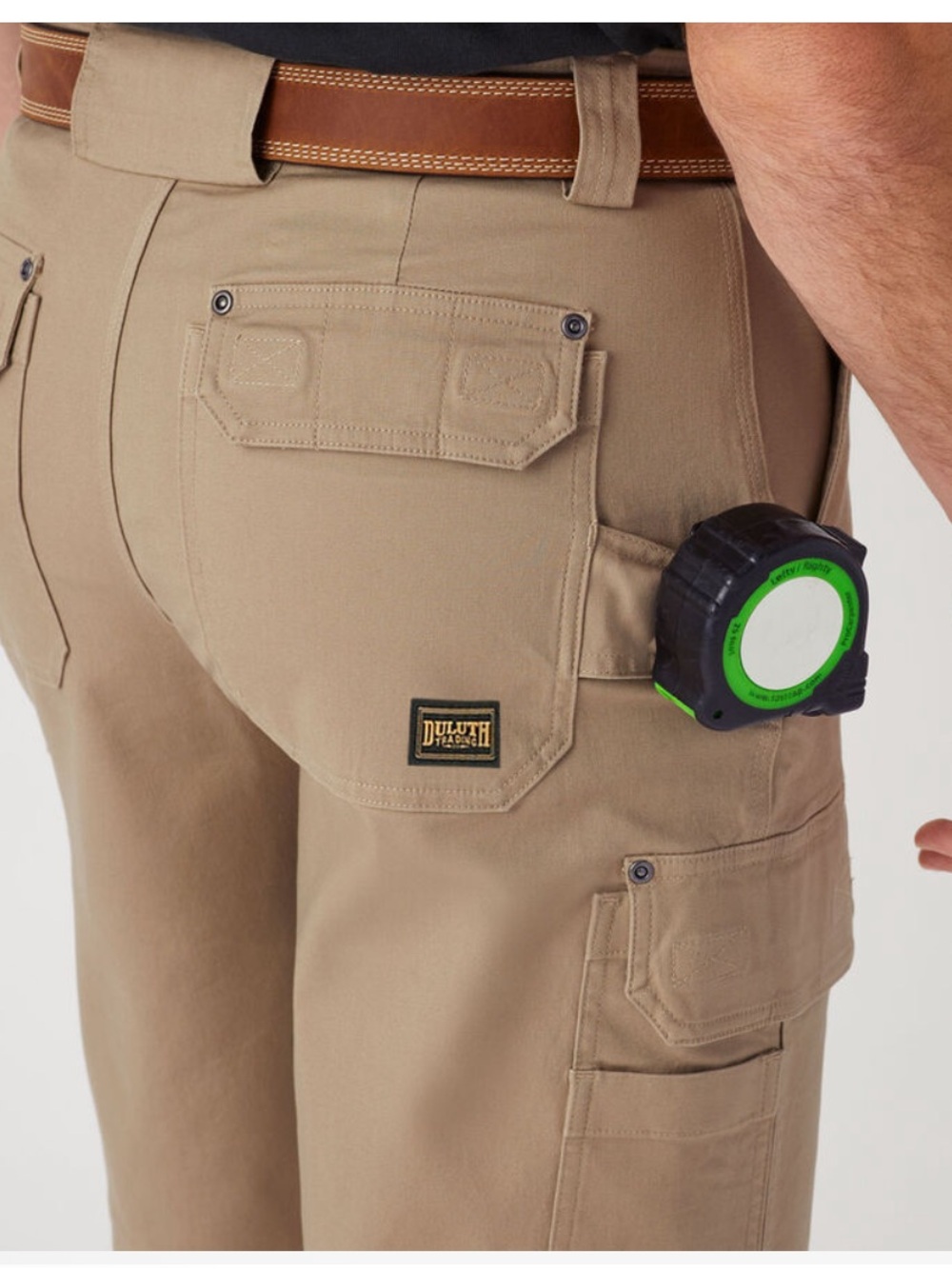 Duluth Trading Co Tan Cargo Shorts with Utility Pockets - Picture 12 of 12